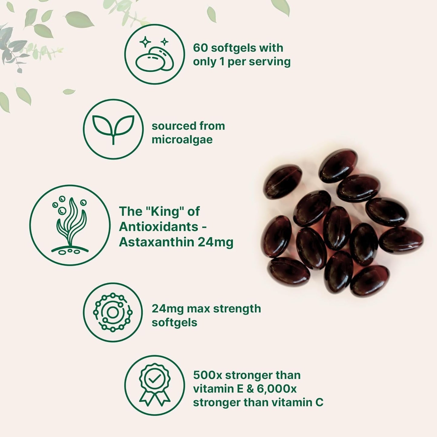 Astaxanthin Softgels By Alolevi™